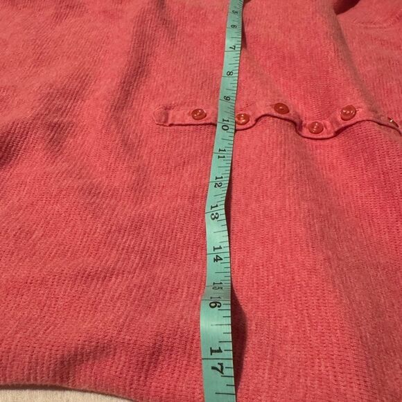 Lot of 2 L.L. BEAN W MED. Plaid Flannel Fleece Lined But Down & Waffle knittop - Picture 12 of 13